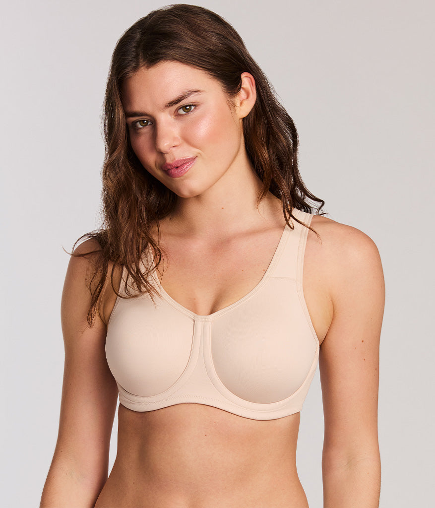 Wacoal　F85 Simone Sport Underwire Bra: Sand – Wacoal