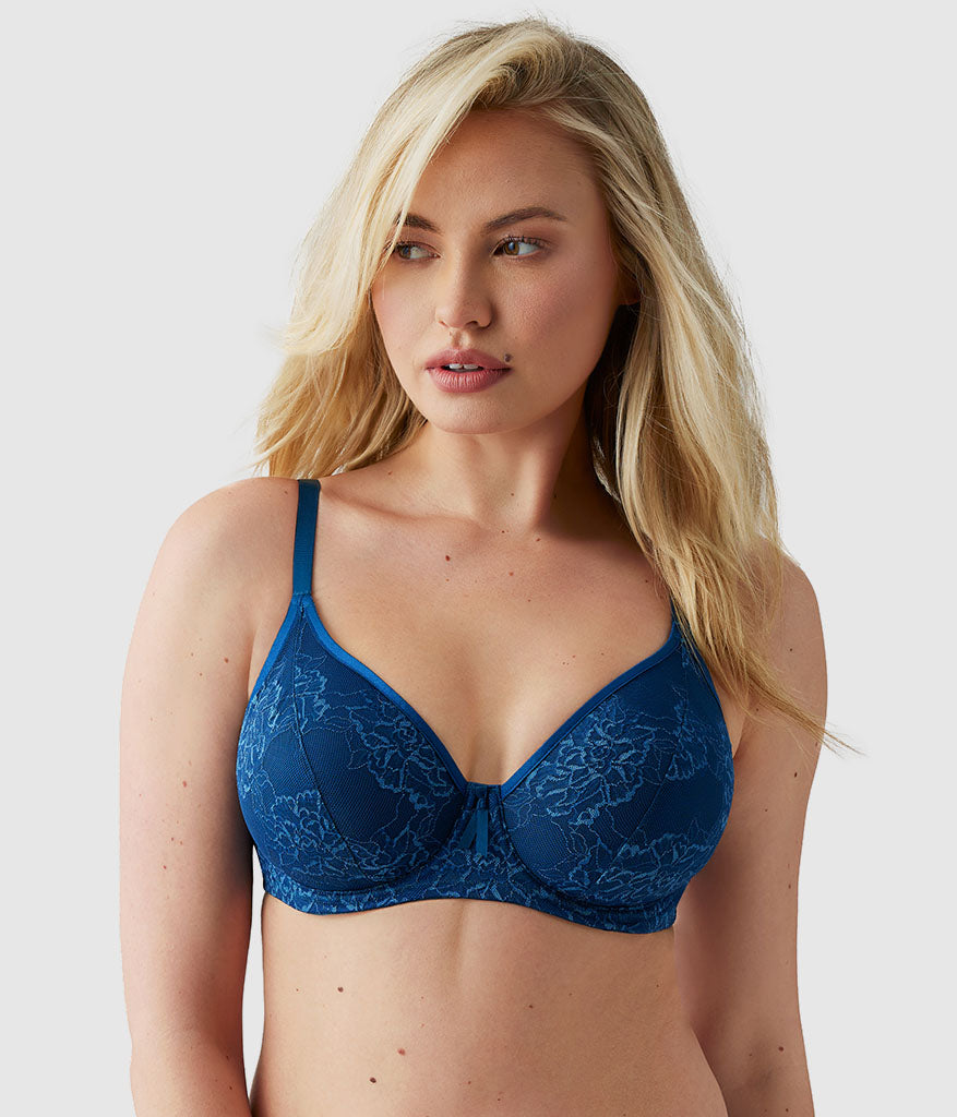 Wacoal　F85 Wacoal New $44 Feeling Flexible Full Bust Bralette Large Titan | eBay