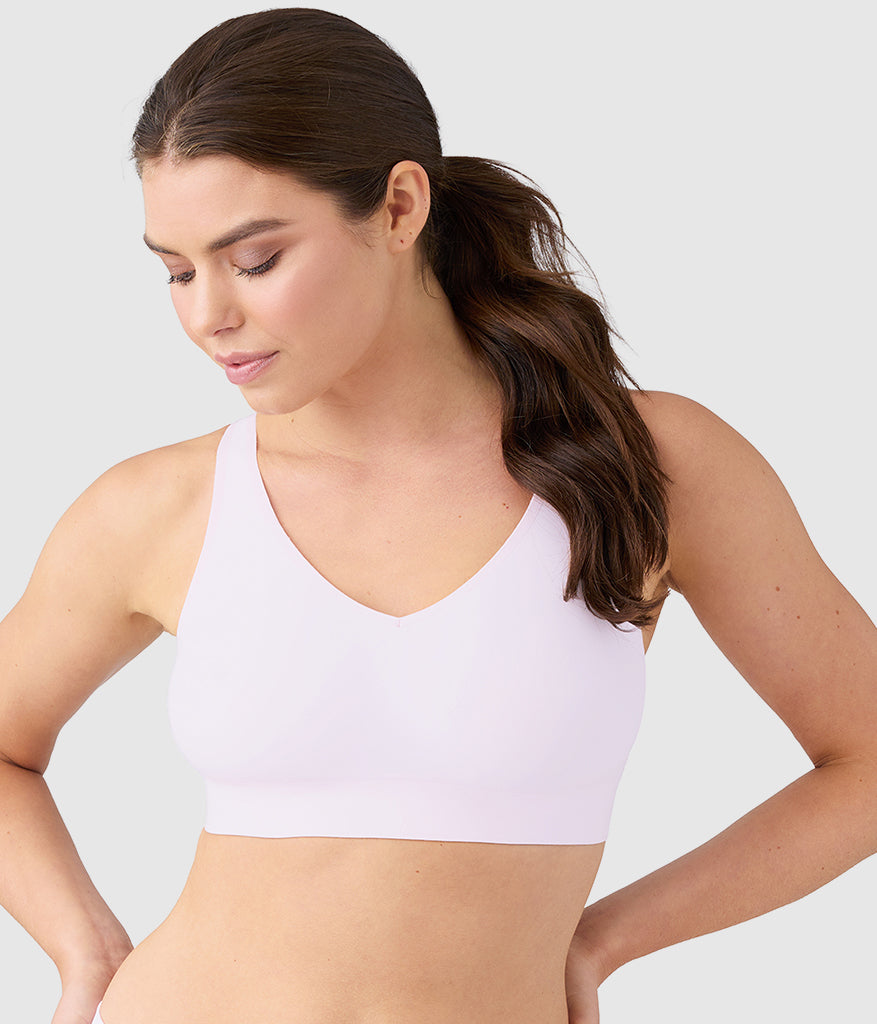 【フォロワー割引】Wacoal　アルラ　F75/L BHD441 DR Easy Like Sunday™ Wire Free Bra: Cradle Pink – Wacoal
