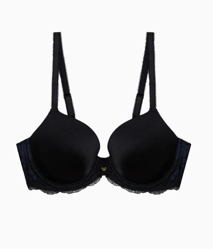 Modern Affair T-Shirt Bra: Night Sky/Black