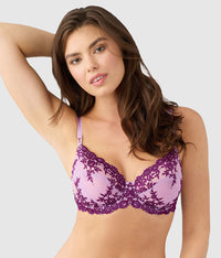 Embrace Lace® Underwire Bra: Lavender Sage/Dark Purple