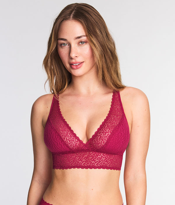 High Bar™ Bralette: Red Plum