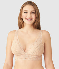 Halo Lace Wire Free Bralette: Sand