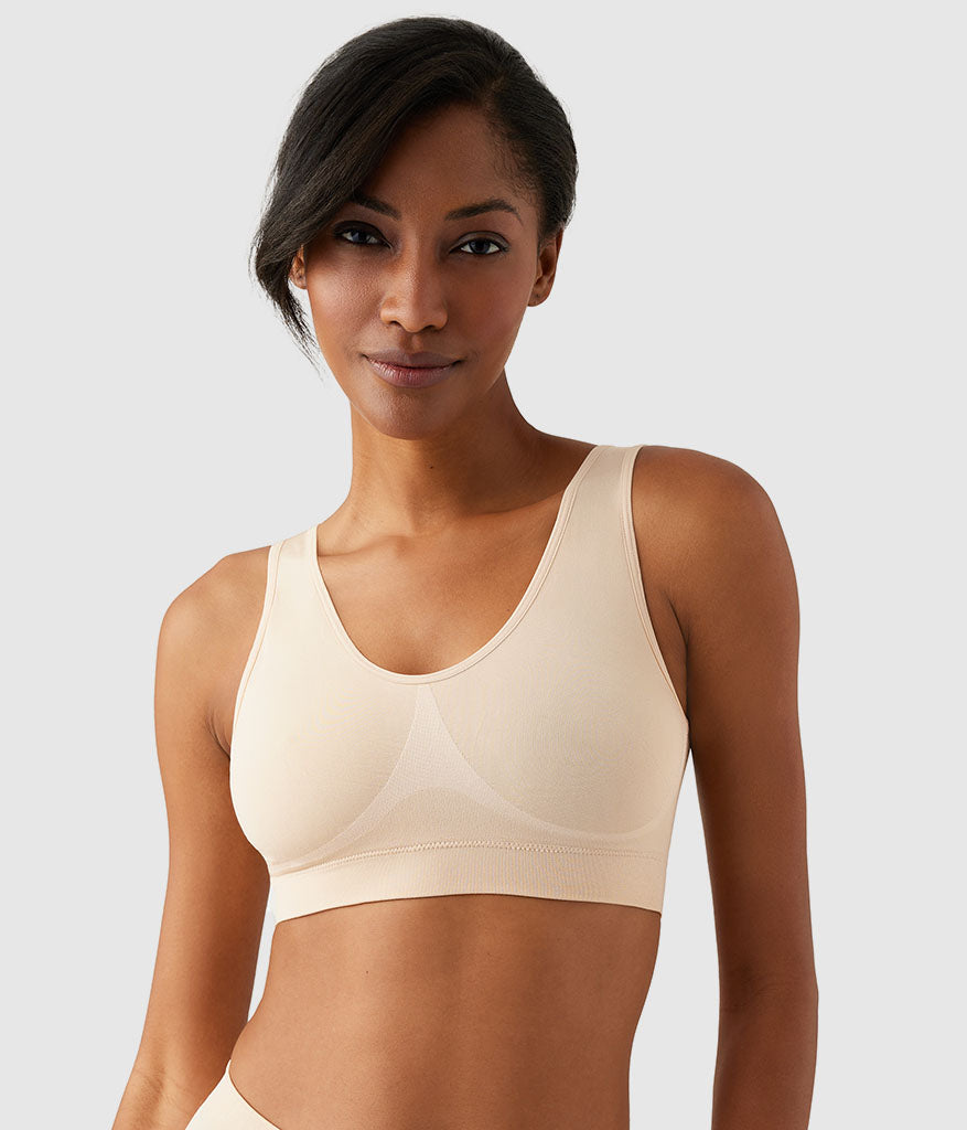 B-Smooth® Wire Free Bralette: Sand