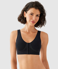 B-Smooth® Front Close Bralette: Black