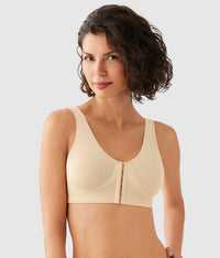 B-Smooth® Front Close Bralette: Sand