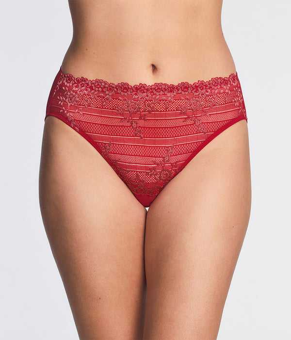 Embrace Lace® Hi-Cut: Grandalia Red/Rose Gold