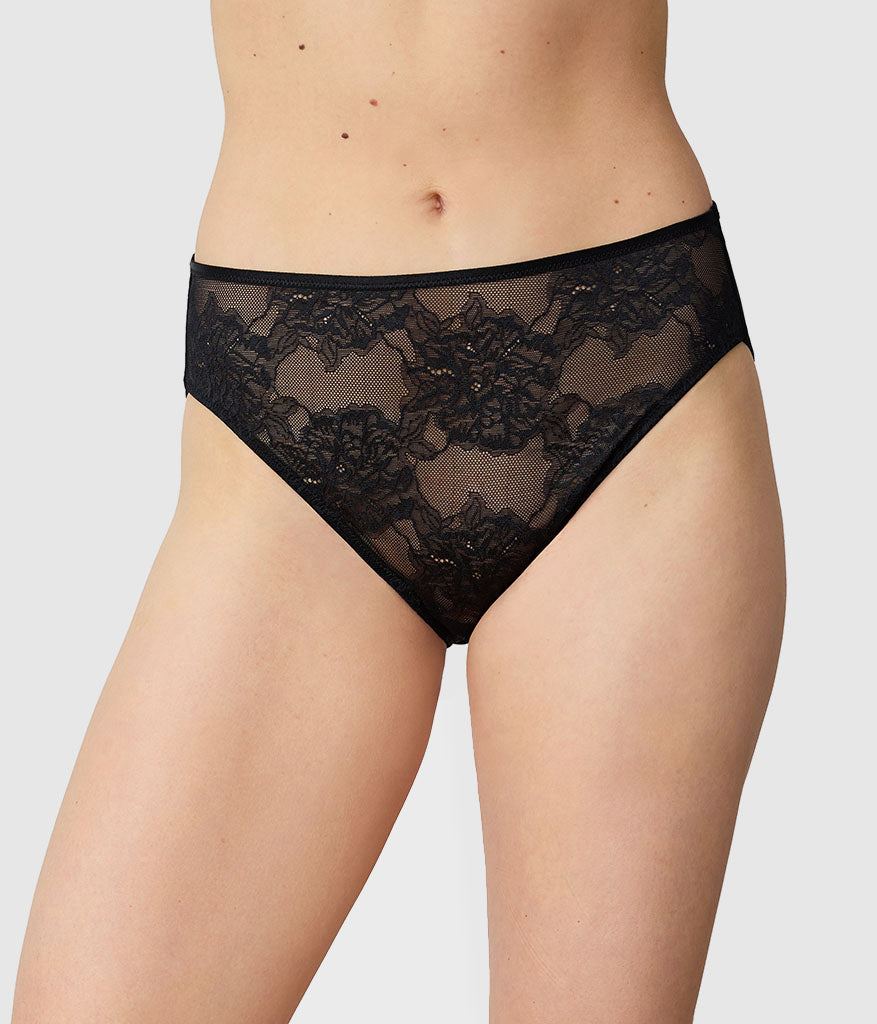 Full Bloom Hi-Cut: Black