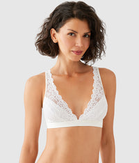 Embrace Lace® Wire Free Bralette: Delicious White