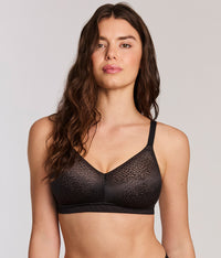 Back Appeal® Wire Free Bra: Black