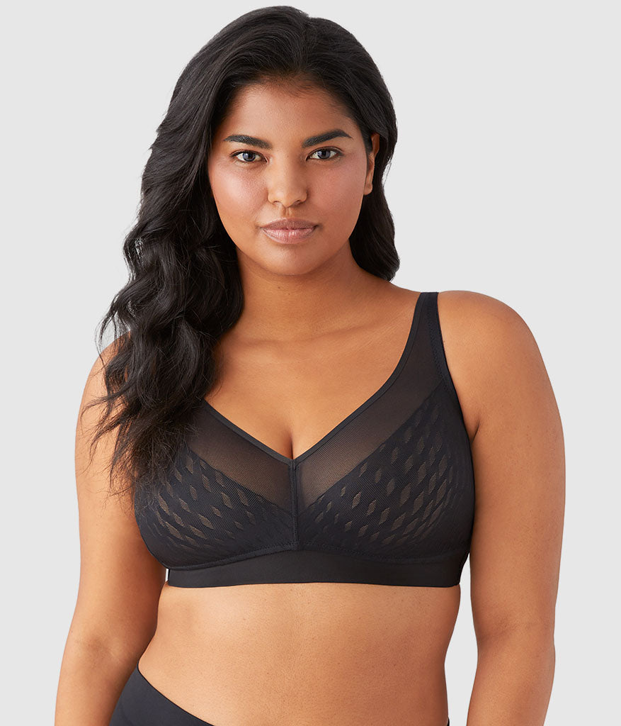 Elevated Allure Wire Free Bra: Black