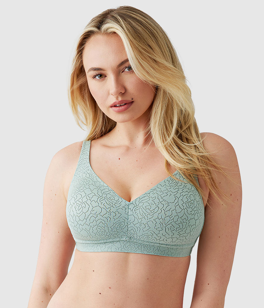 Inside Job™  Wire Free Bra: Iceberg Green