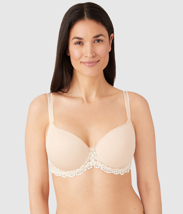 Embrace Lace® T-Shirt Bra: Sand/Ivory