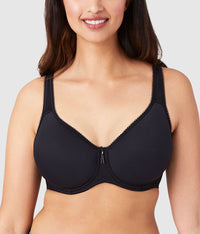 Basic Beauty Spacer Underwire T-Shirt Bra: Black