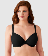 Shape Revelation® Shallow Top Underwire T-Shirt Bra: Black