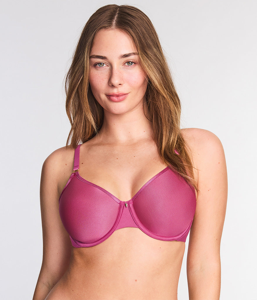 Simply Done T-Shirt Bra: Red Violet