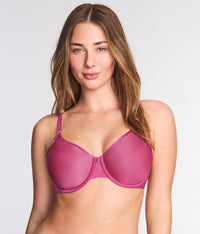 Simply Done T-Shirt Bra: Red Violet