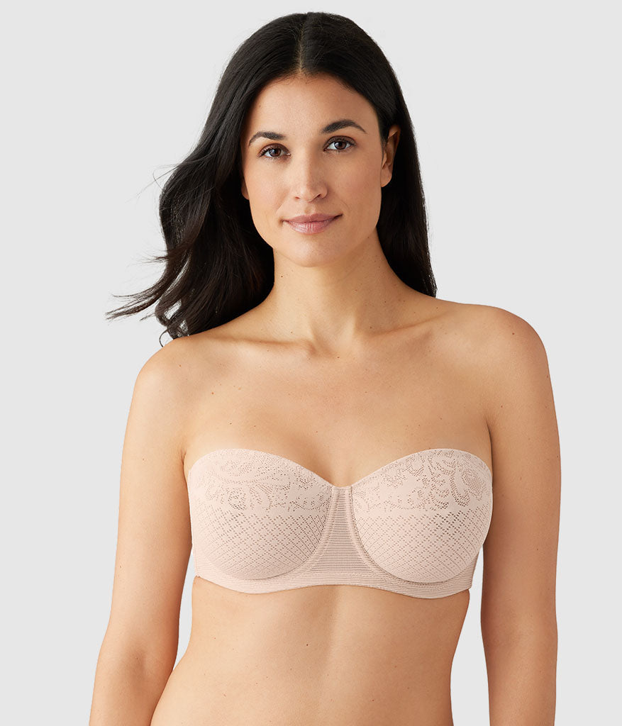 Visual Effects Strapless Minimizer Bra: Sand