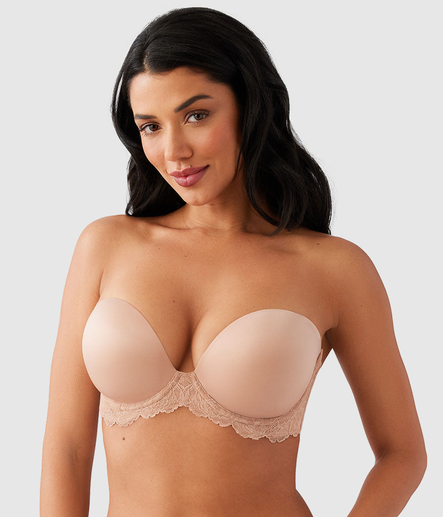 Self Assured Push Up Strapless Bra: Roebuck