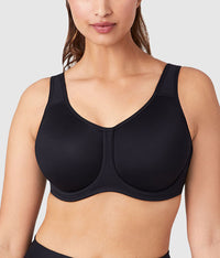 Simone Sport Underwire Bra: Black