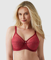 Retro Chic Full Figure Underwire Bra: Regina Red