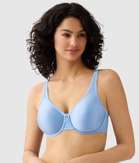 Basic Beauty Full Figure Seamless Underwire Bra: Bel Air Blue