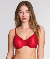 Perfect Primer Full Figure Underwire Bra: Grandalia Red