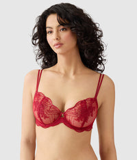 Midnight Soiree Underwire Bra: Regina Red
