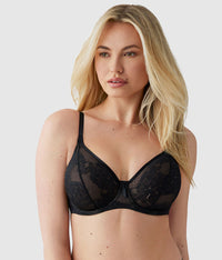 Full Bloom Underwire Bra: Black
