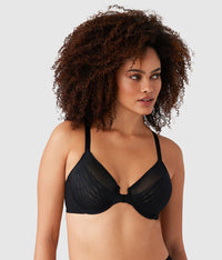 Elevated Allure Front Close Underwire Bra: Black