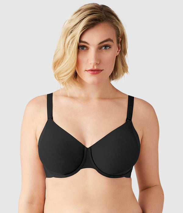 Shape Revelation® Uneven Underwire Bra: Black