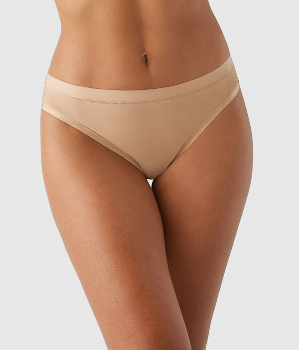 Understated Cotton Bikini: Praline