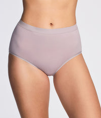 Understated Cotton Brief: Opal Gray