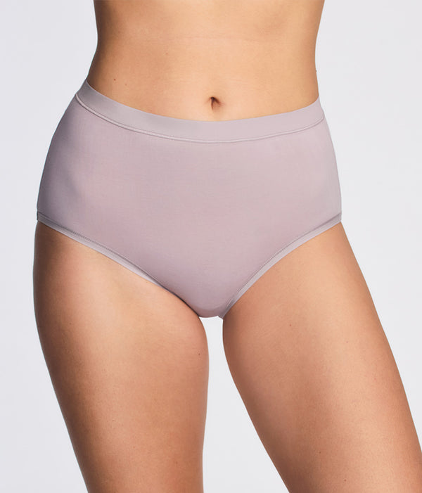 Understated Cotton Brief: Opal Gray