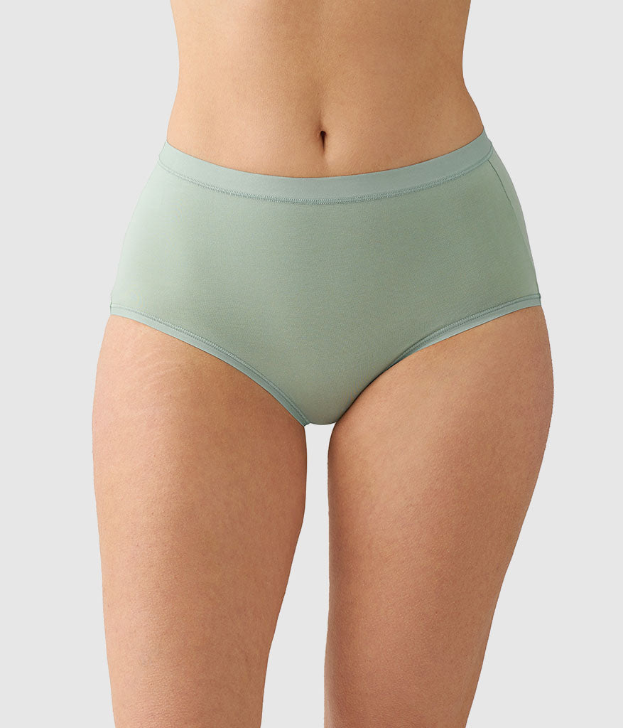 Understated Cotton Brief: Iceberg Green