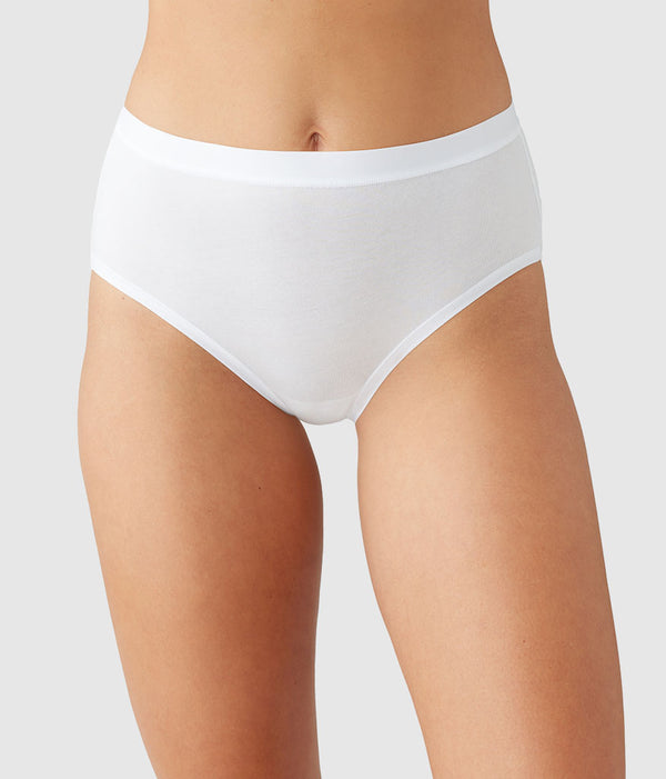 Understated Cotton Brief: White
