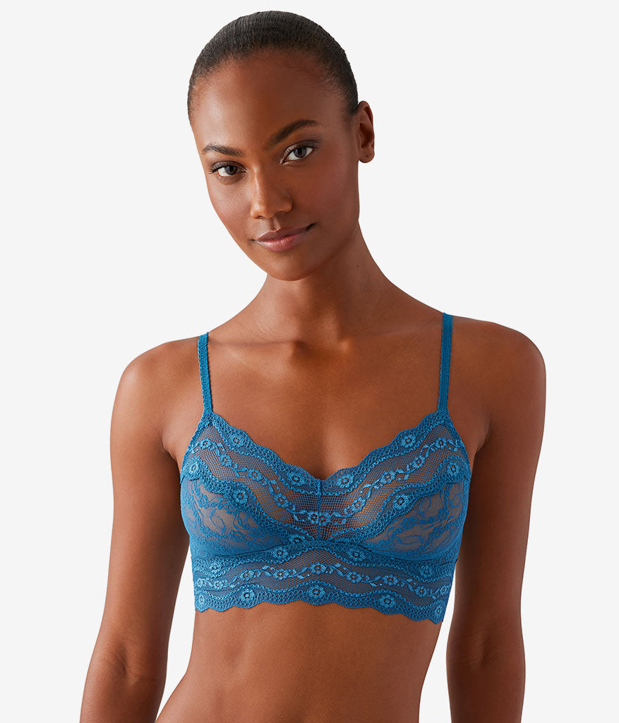 Lace Kiss Bralette: Moroccan Blue