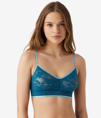 Shadow Scene Bralette: Blue Coral