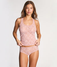 Effortlessly Lace Tank: Blush Pink