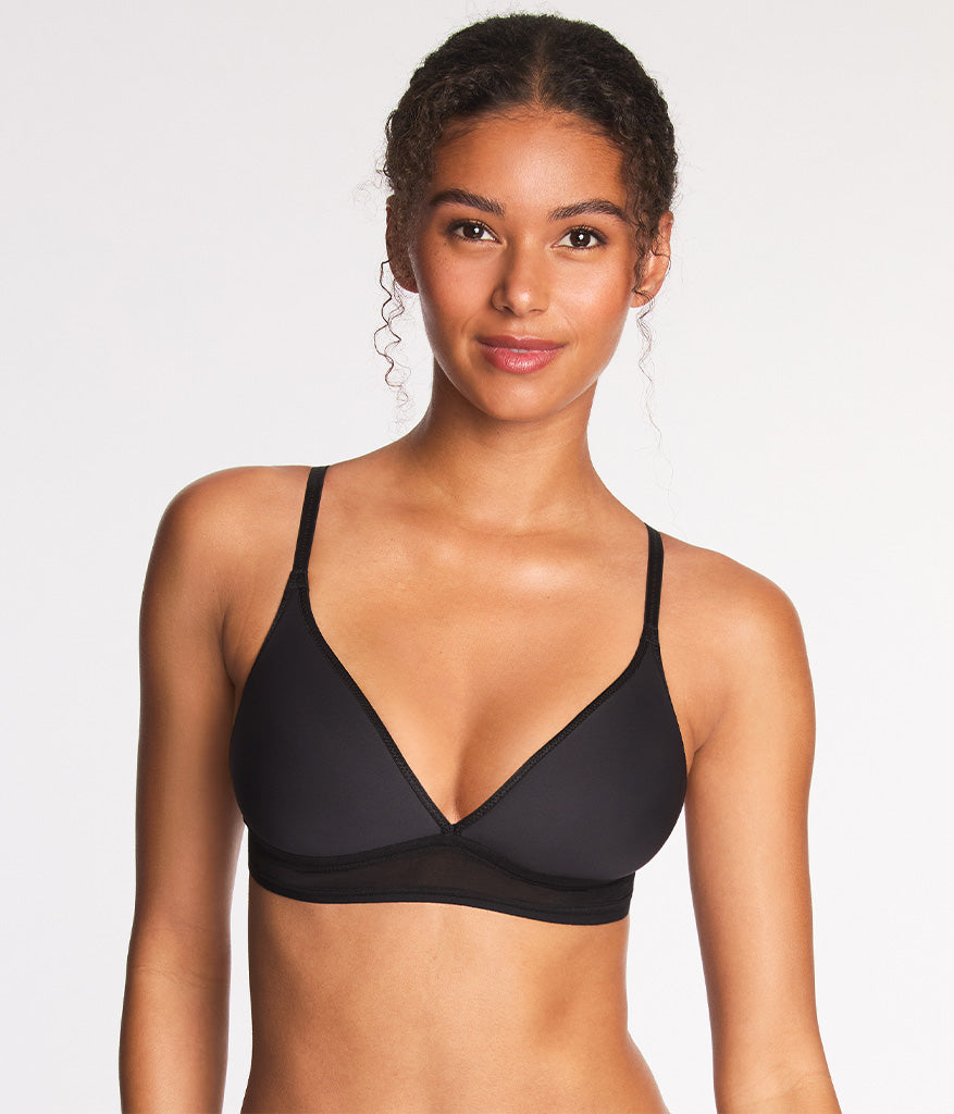 Full Transparency Bralette: Rose Smoke