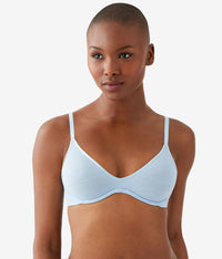 Cotton To A Tee Scoop Underwire Bra: Dream Blue