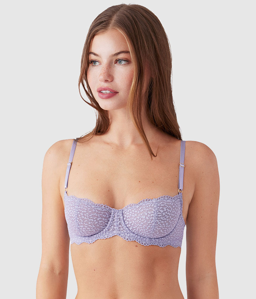 Untamed Demi Underwire Bra: Lavender Gray