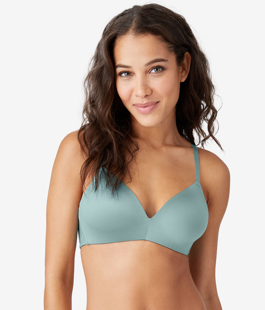 Future Foundation Wire Free T-Shirt Bra with Lace: Trellis