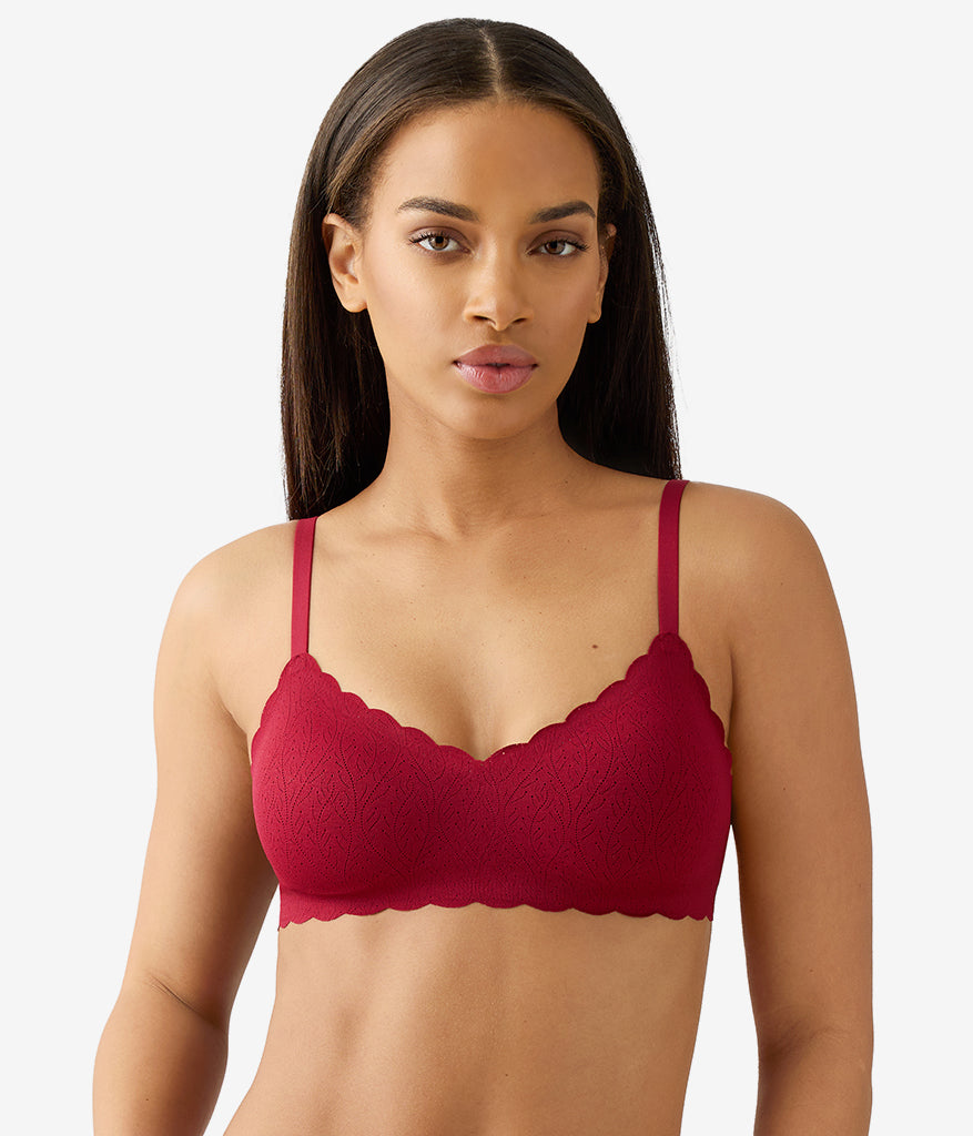 b.wow'd Lace Wire Free Bra: Biking Red