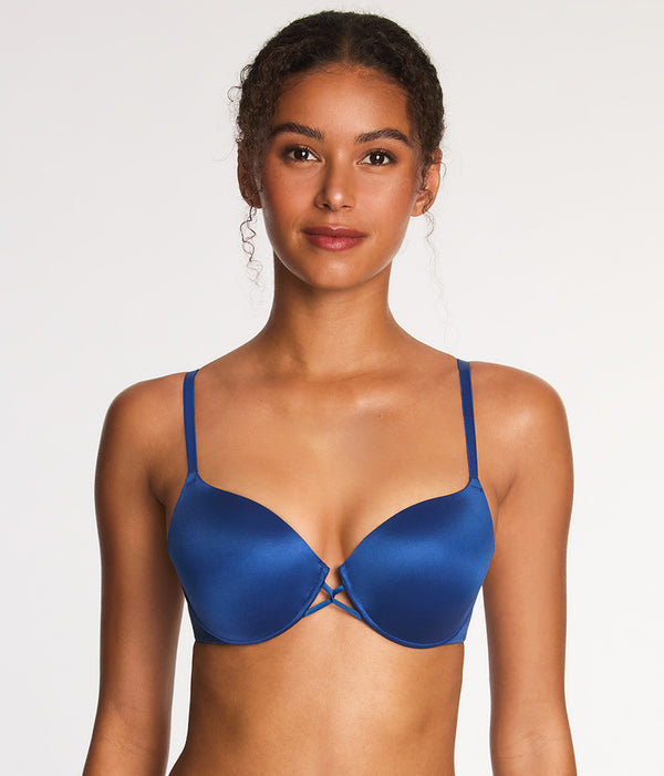 Undercover Plunge T-Shirt Bra: Navy Sails