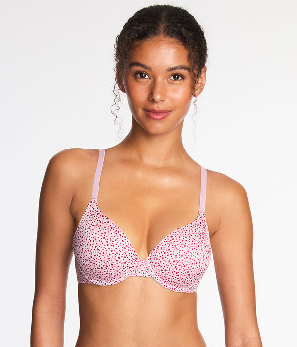 Future Foundation T-Shirt Bra: Dusk Pink Dots