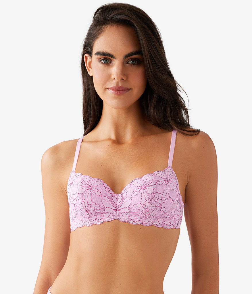 Feeling Famous Balconette Contour Bra: Pink Lavender/Very Berry