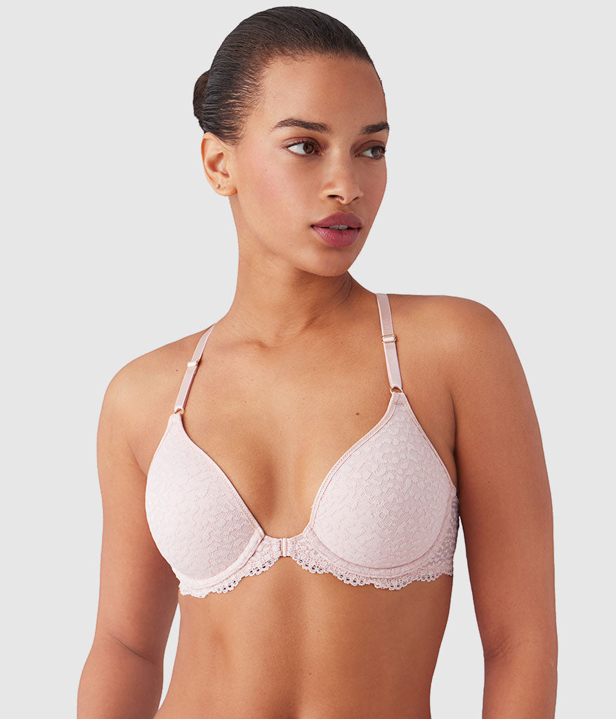 Untamed Front Close T-Shirt Bra: Rose Smoke