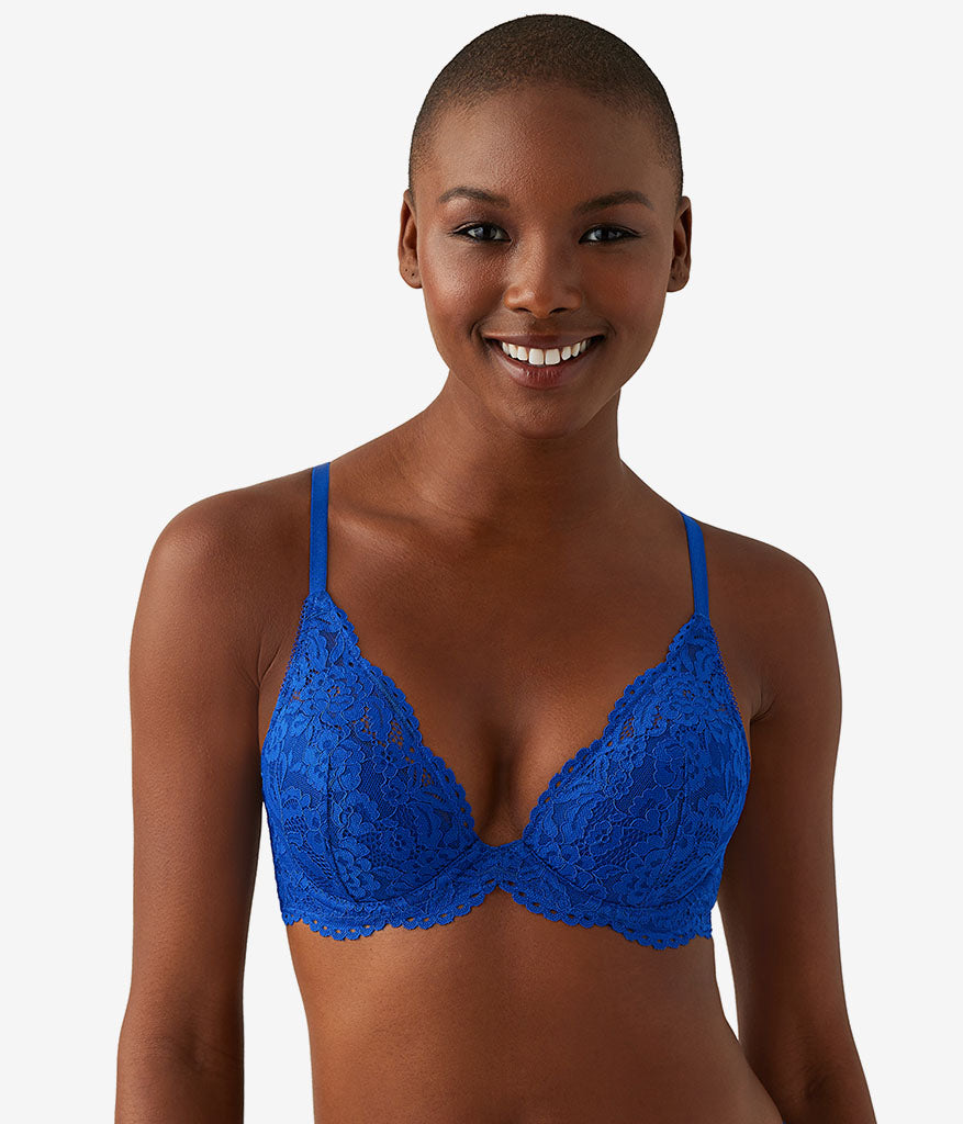 Ciao Bella Plunge Contour Bra: Surf Blue