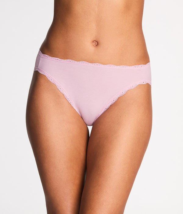 Inspired Eyelet Hi-Leg: Dusk Pink